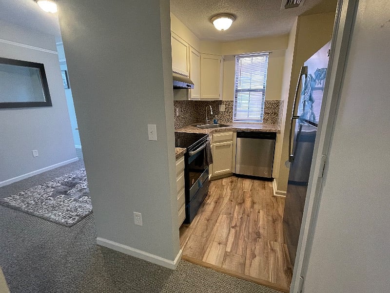 Kitchen with newer appliances