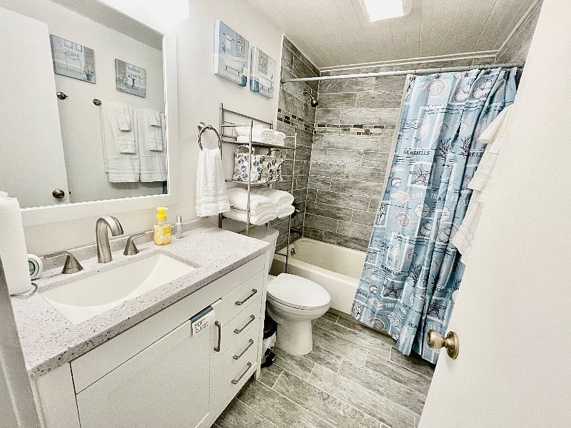 Newly remodeled bathroom