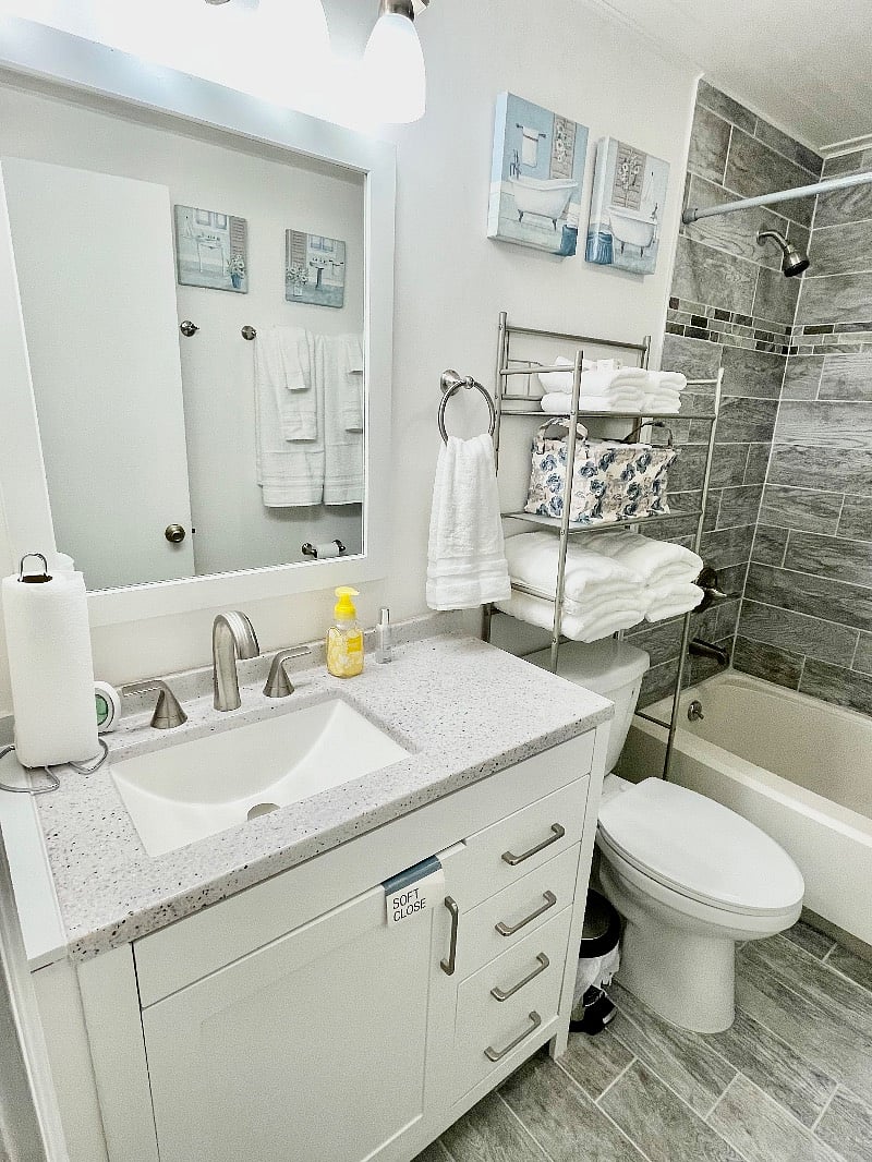 Newly remodeled bathroom
