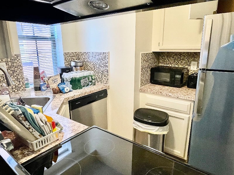 Kitchen with newer appliances