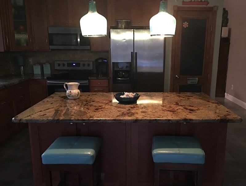 Large kitchen island