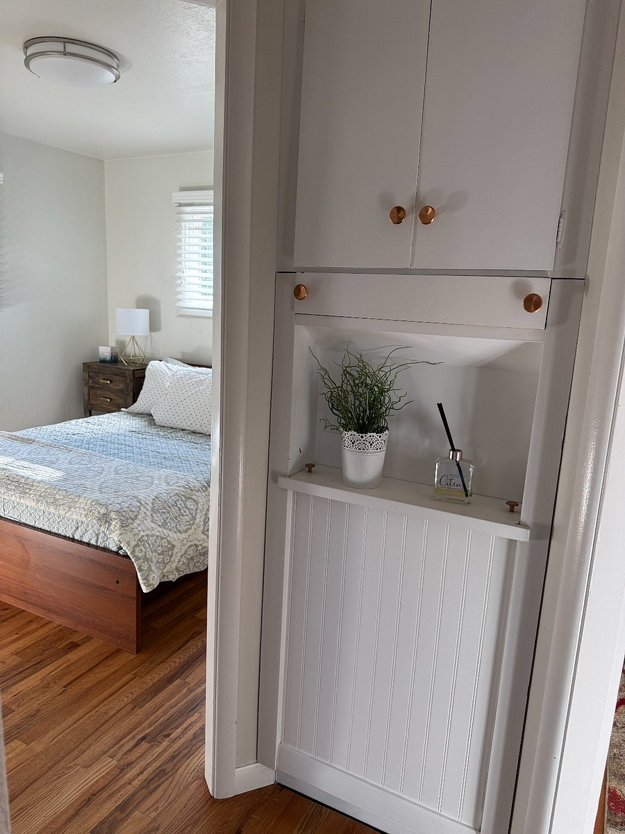 Around the corner is bedroom 2. 