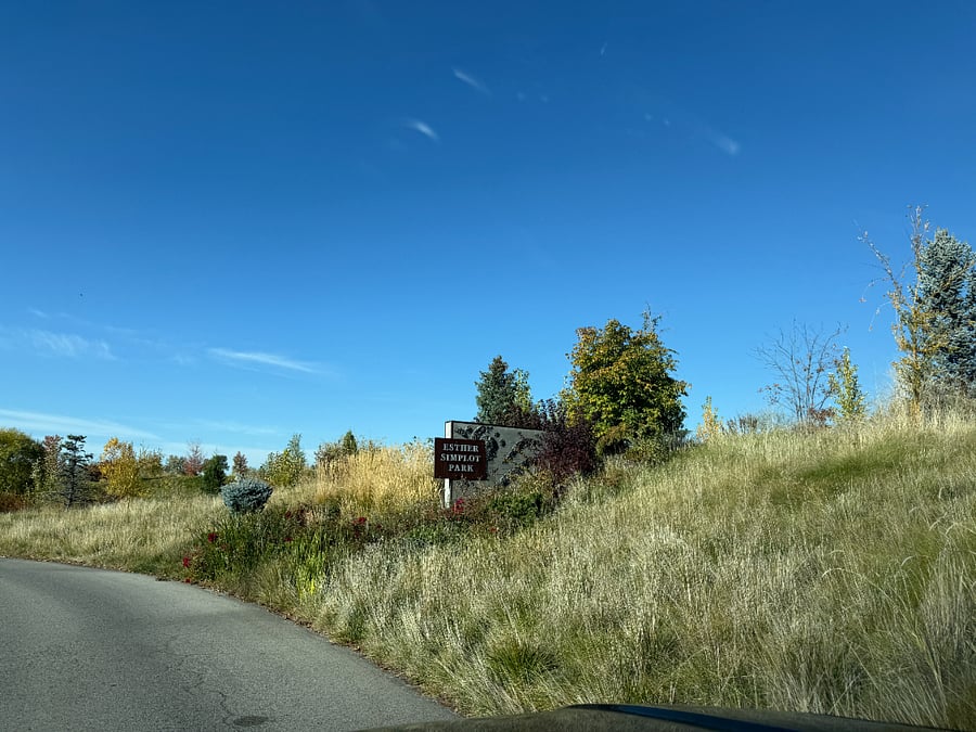 The entrance to Whitewater Park. A park for all seasons, for all people. 