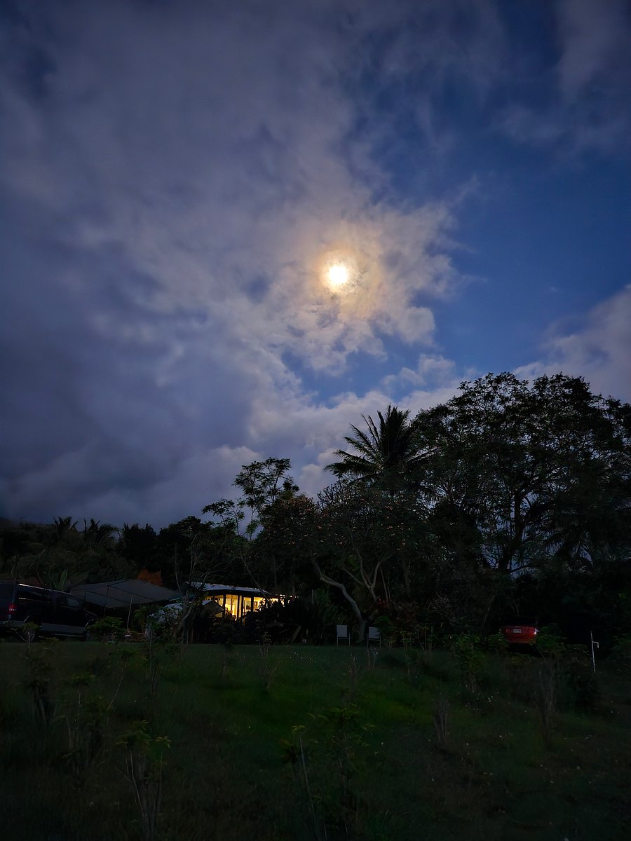 Moonrise over the farm