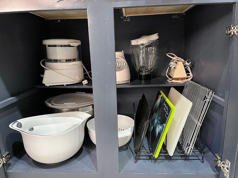 A few of the small appliances (not pictured - keurig and electric wine opener).