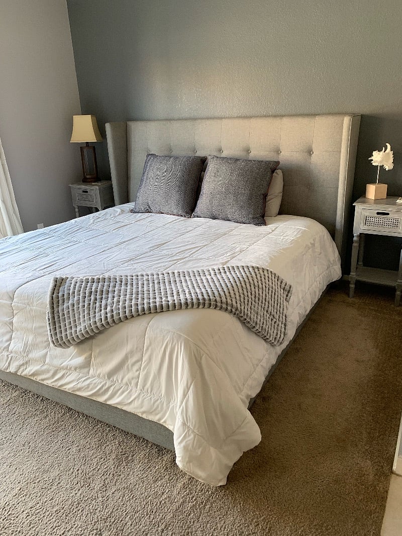 Master bedroom with king bed