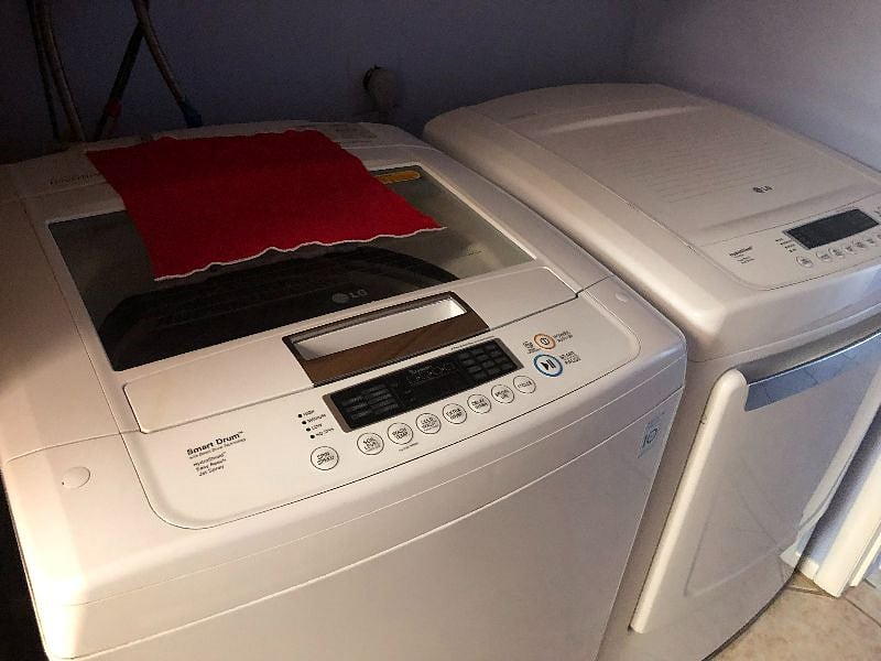Newer washer and dryer.