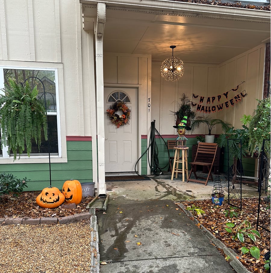 Front of the house entrance