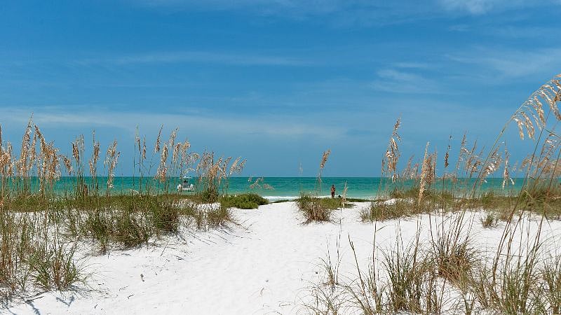Siesta Key Beach is famous for its quartz white sand that never gets hot, and has been voted number one beach numerous times. But thats not the only beach! There are many others including an even closer one with the name of Lido Beach .