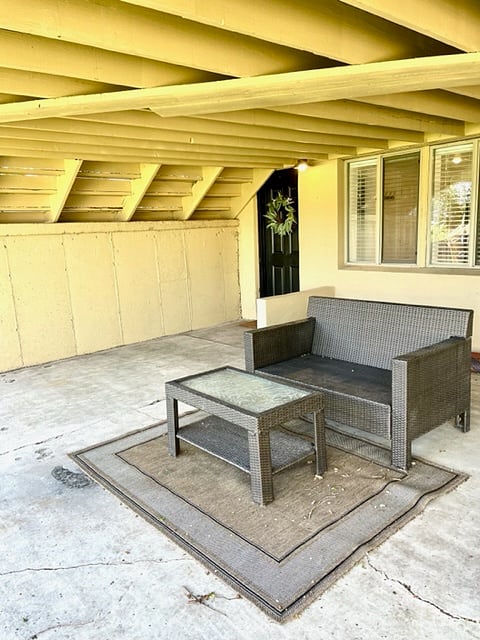 Private patio