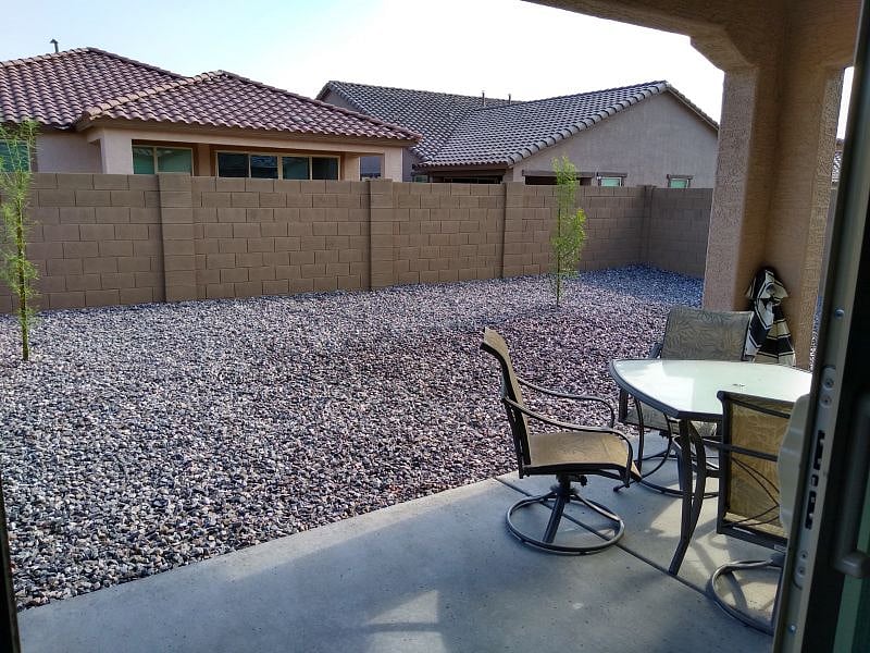 Fully enclosed backyard