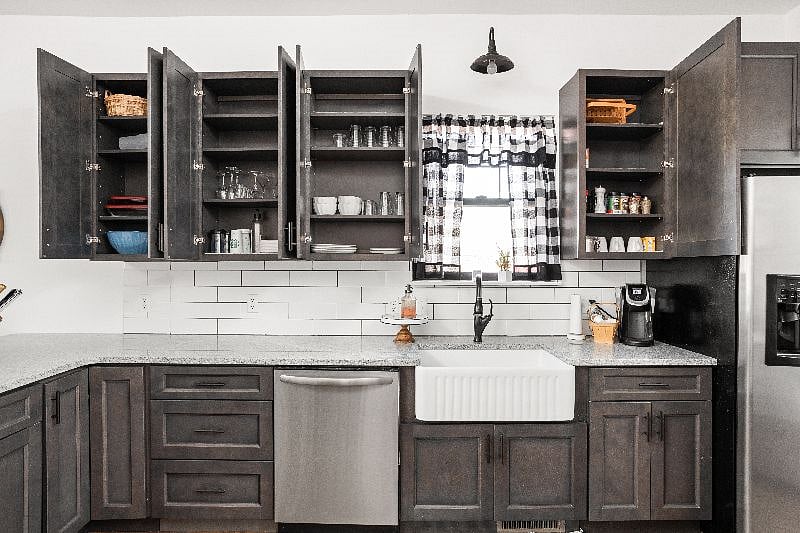 Fully stocked kitchen