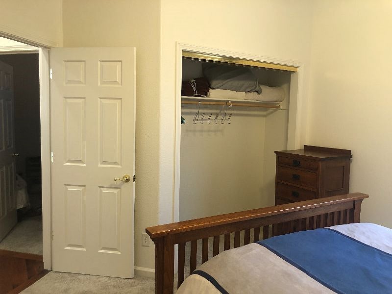 Closet doors can be reinstalled if desired
