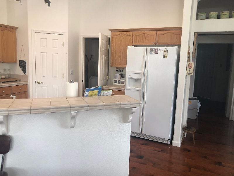 Extra refrigerator in garage and freezer