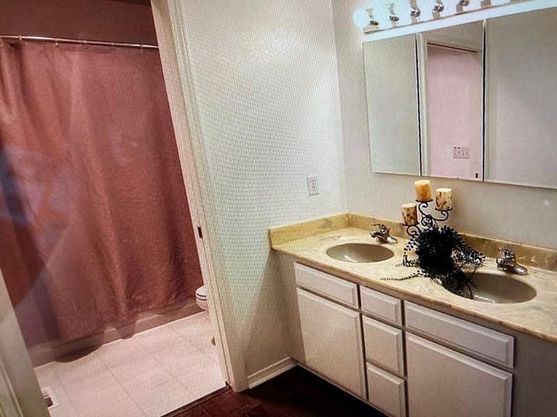 Downstairs bathroom, en suite with largest bedroom