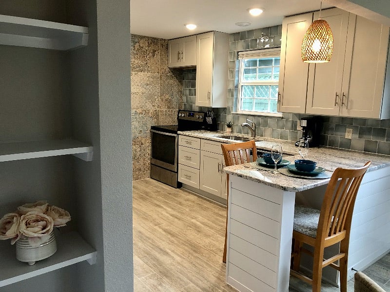 Full kitchen - full stove, dishwasher, full refrigerator and microwave over stove is on it's way...
