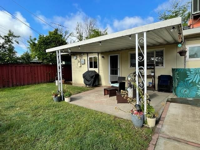 Covered patio for year round outdoor enjoyment