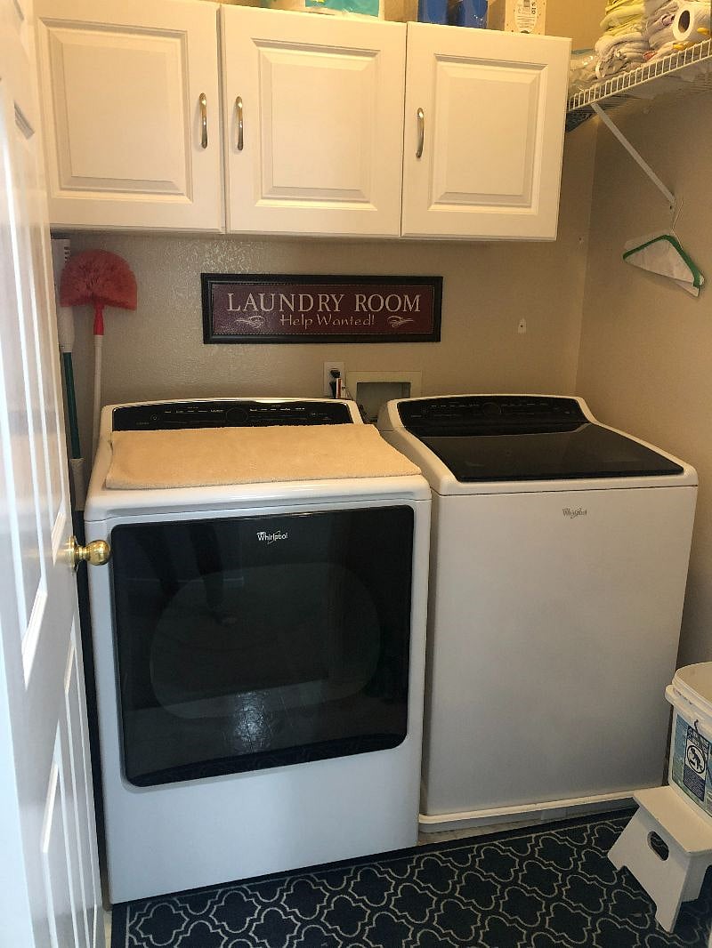 washer dryer convenience, available for use. Bring your own supplies. 