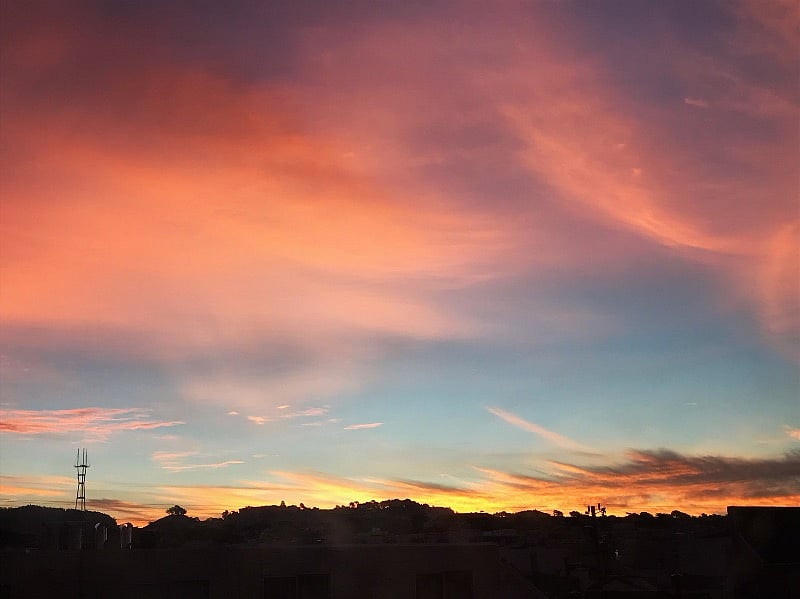 Sunrise from the master bedroom