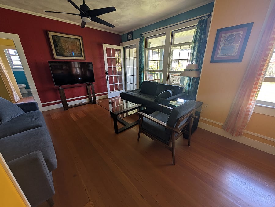 Family room from kitchen