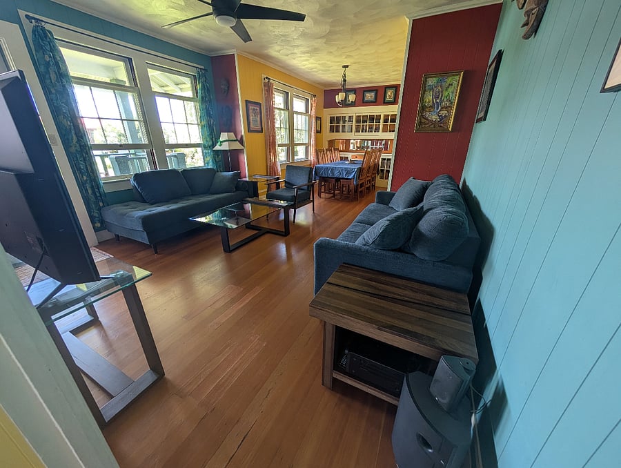 Family room from hallway