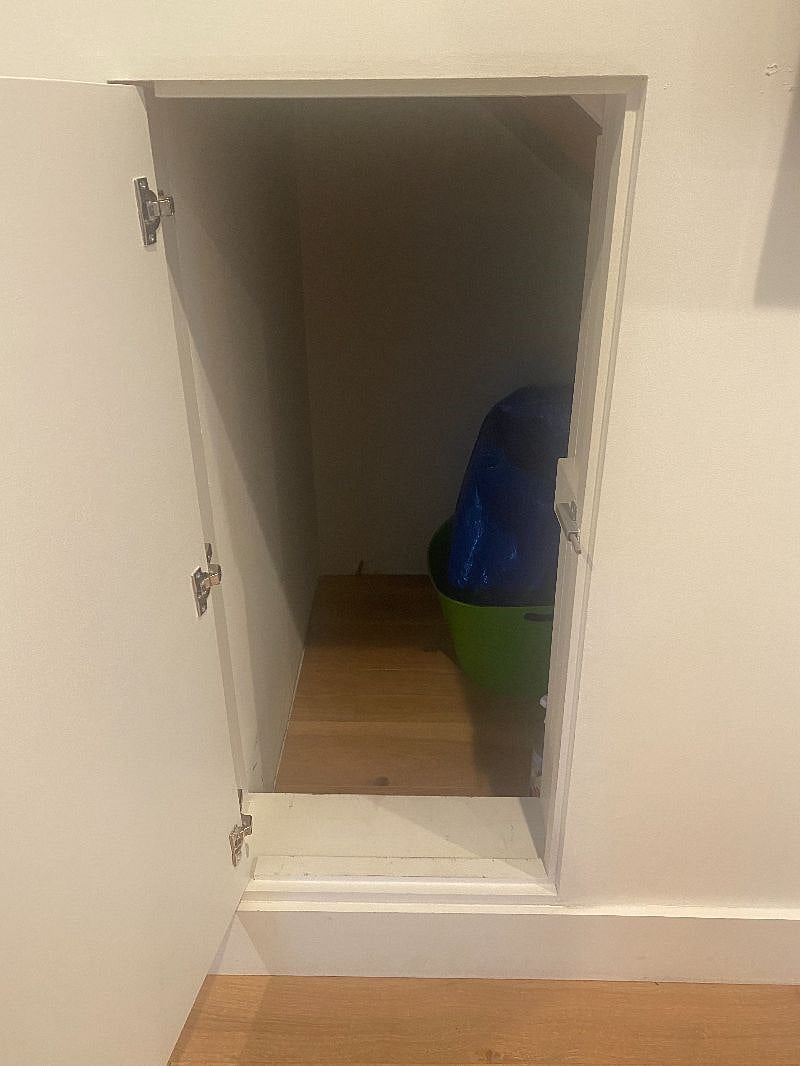 Storage under the stairs