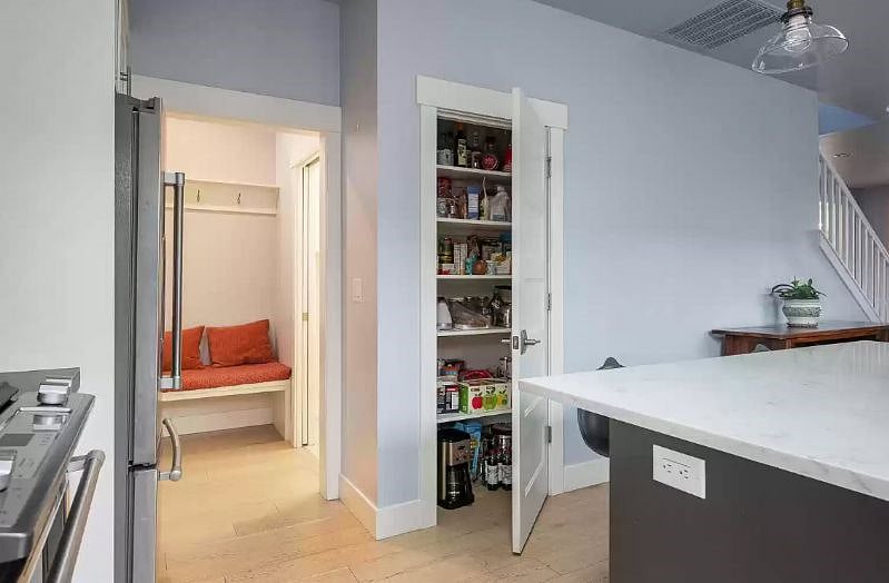 pantry and mud room