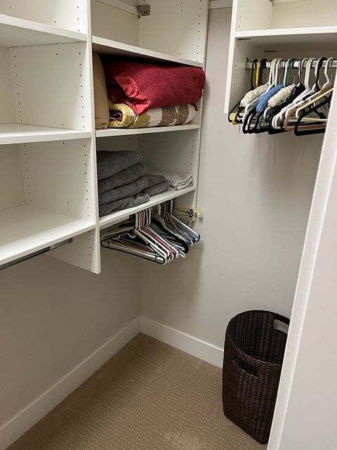 the right side of guest closet