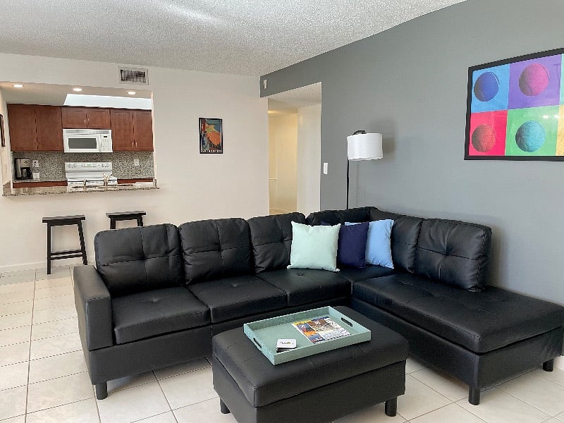Living room with sectional