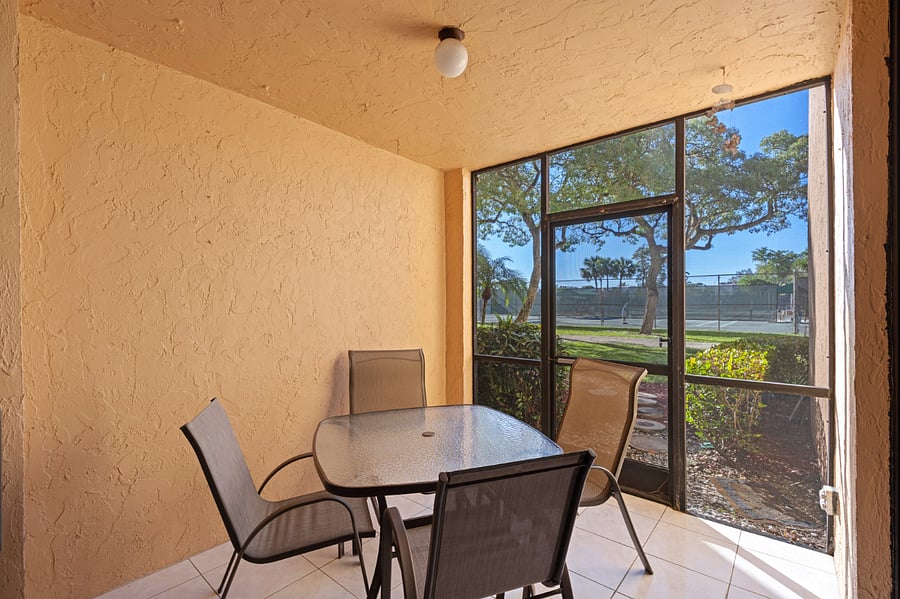 Enclosed patio