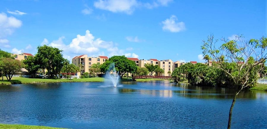 Lake on property