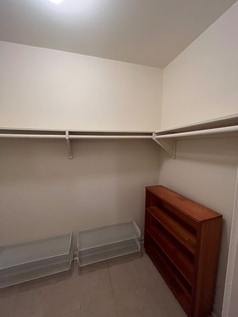 Master bedroom walk in closet.