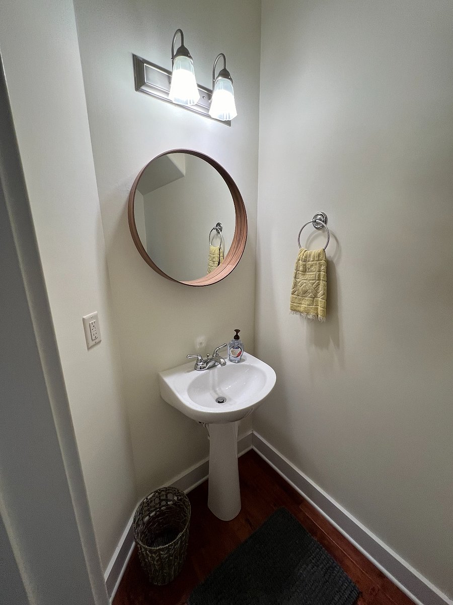 First floor powder room