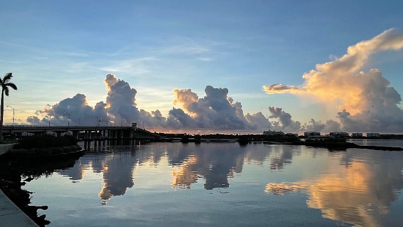 intracoastal Bryant Park morning view 1 block East