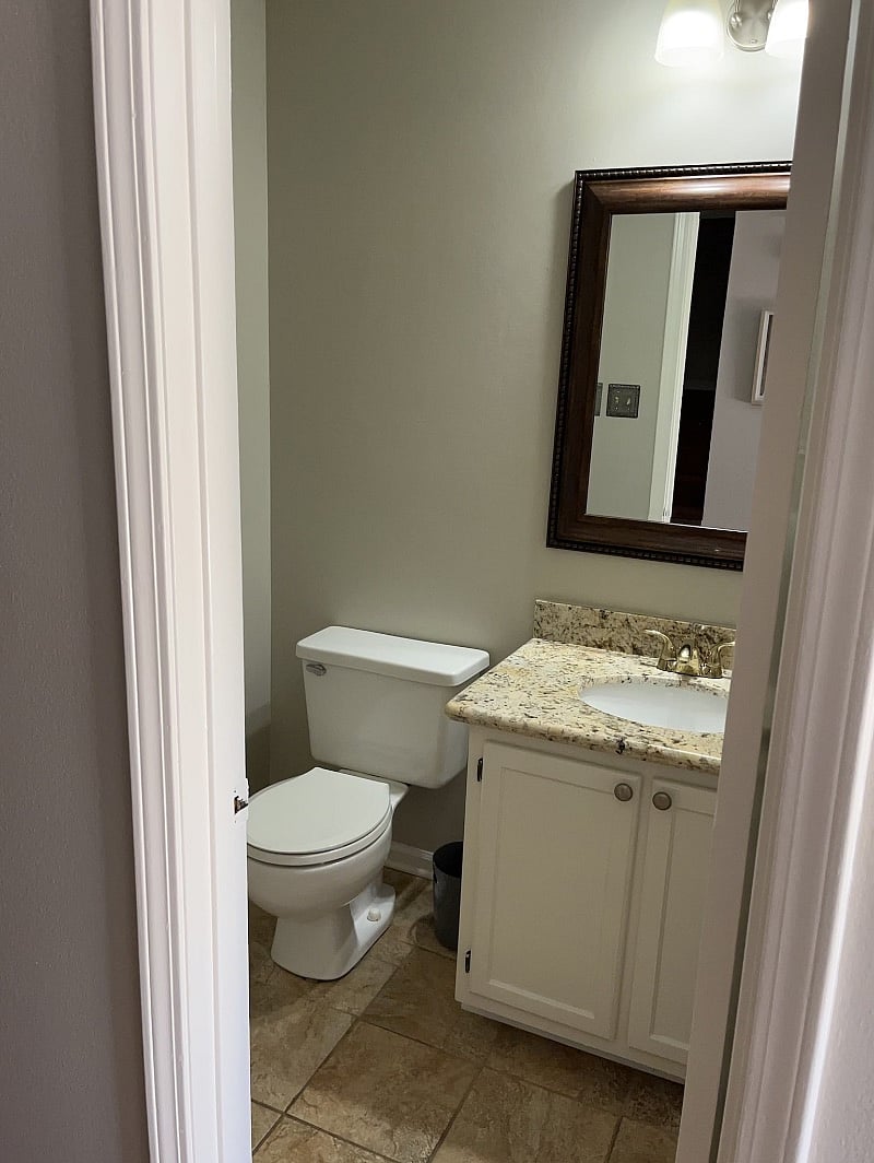 Half bath downstairs