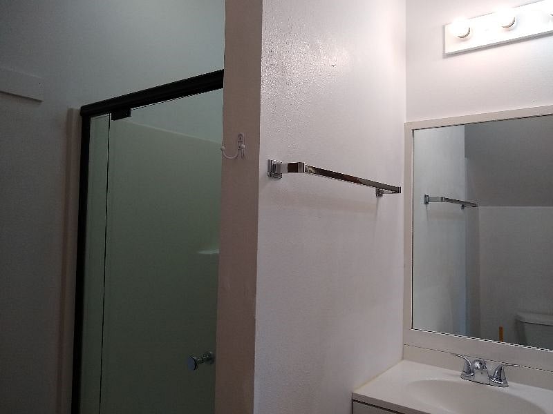 Upstairs shower