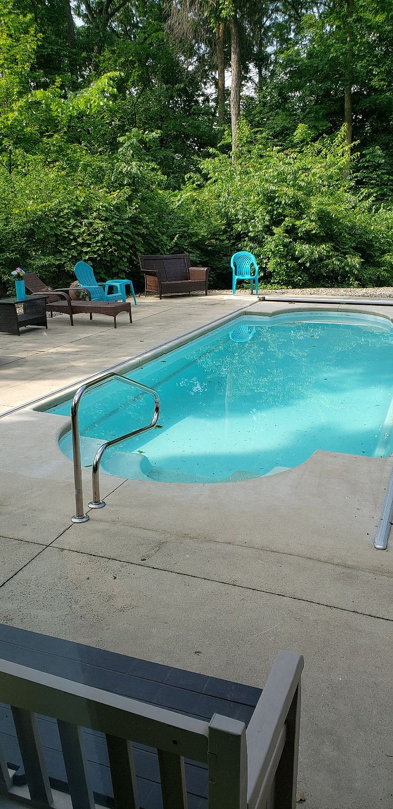 Private, built in, heated pool...