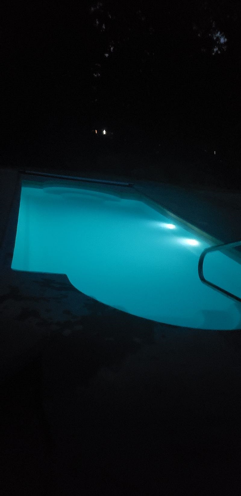 Fiberglass pool with automatic cover May-August