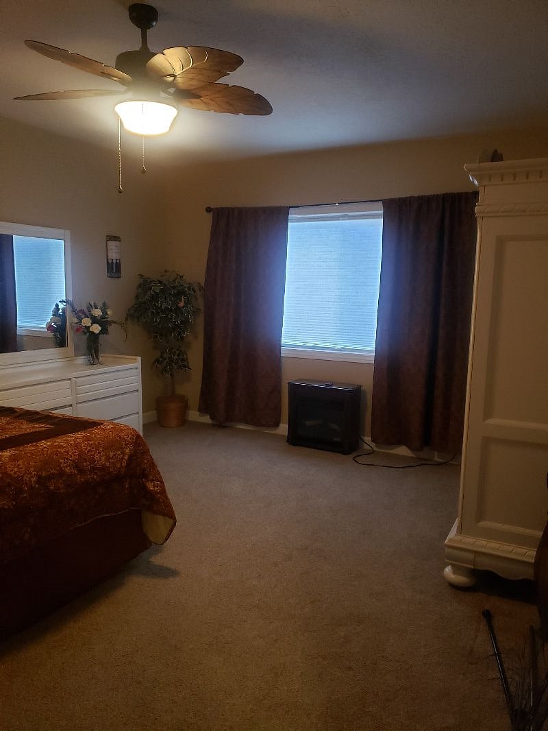 Dresser, cabinets, walkin closet.  Generous storage 
