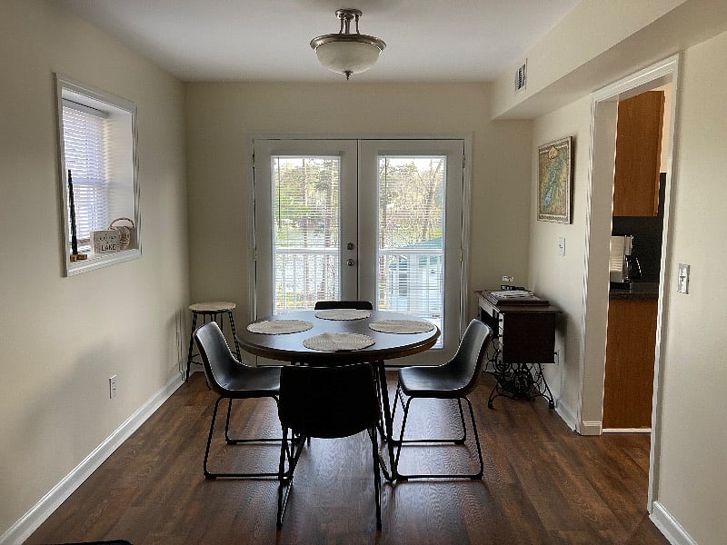 Dining Area with View of the Lake