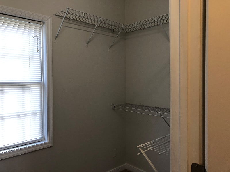 Large walk in closet.