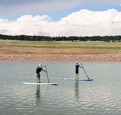 Photo credit: Wolf Ranch Association showing one of their great paddleboarding events!