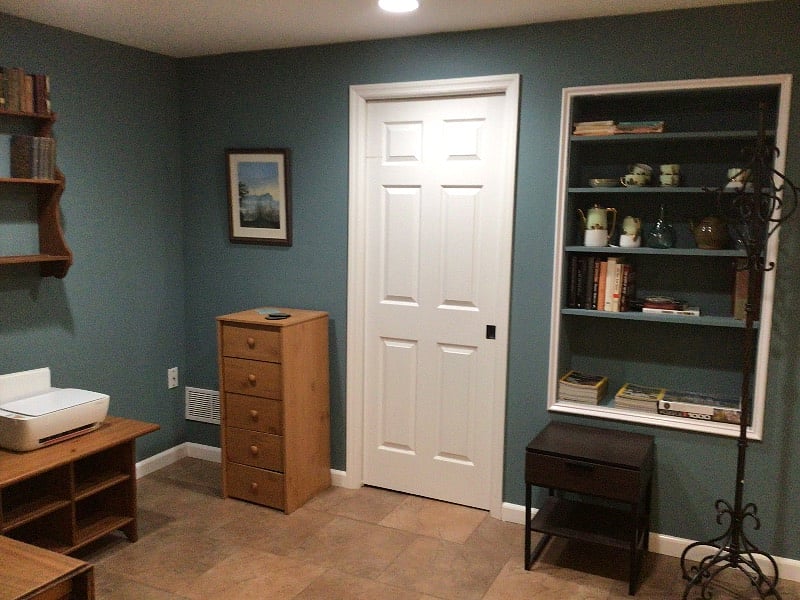 There is a second room toward the front of the house which can be used for an office