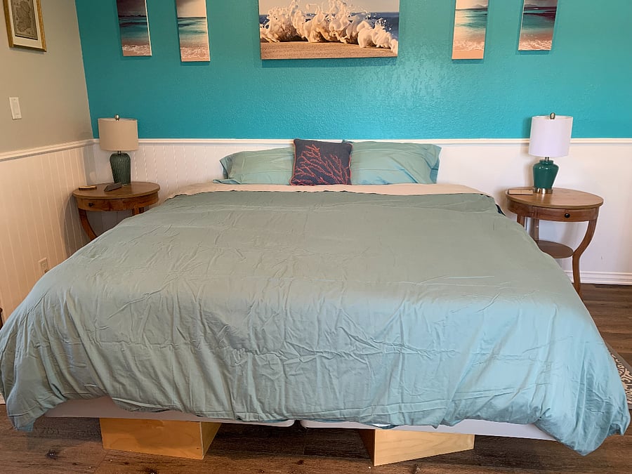 Select Comfort Beds made up as a King Bed