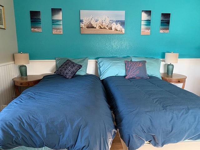 Select Comfort Beds made up as twin beds