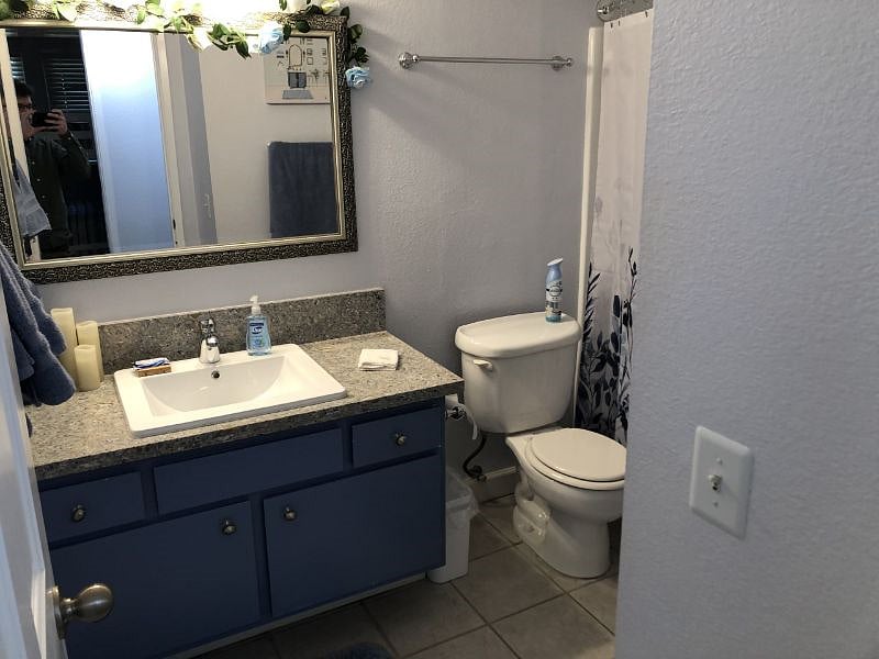 This is the bathroom to be shared with only 1 other person.