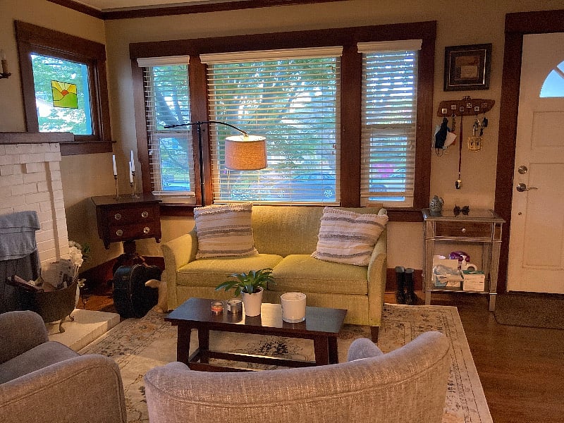 Living room in front of the house.