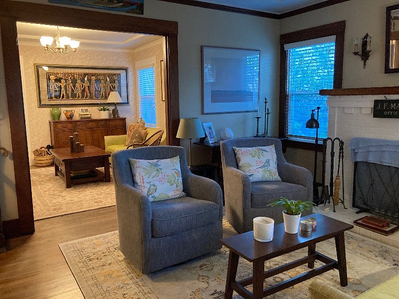 Living room at the front of the house
