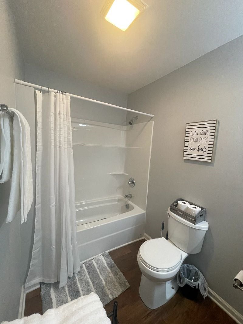 Soak your cares away in your tub.