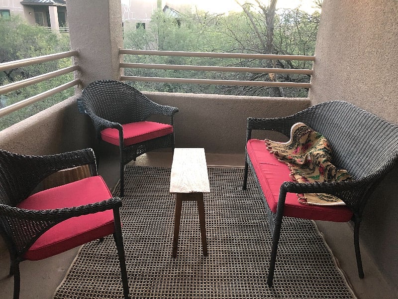 Porch w mountain view